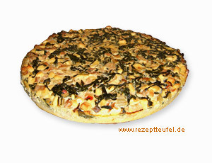Mangoldkuchen mit Hirtenkäse