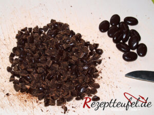 Zerkleinerte Mokkabohnen