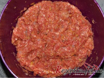 Alle Zutaten sind vermengt