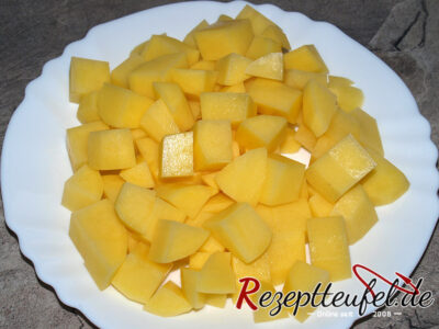 Die vorgekochten Kartoffeln