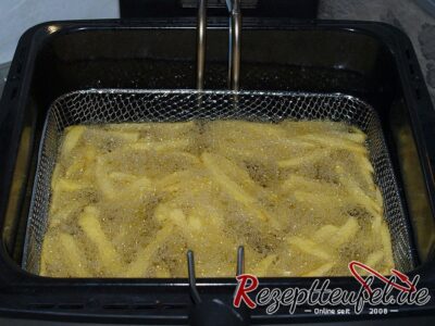 Beginn des 2. Frittiervorgangs