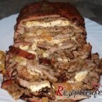 Schichtbraten aus dem Grill - Gyros mit Hirtenkäse