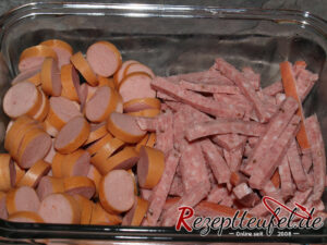 Die geschnittene Wurst