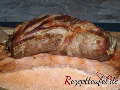 Der Salzbraten ist durchgegart