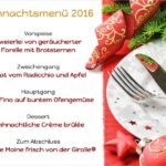Weihnachtsmenü 2016