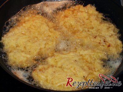 In viel Fett erst von einer Seite braten