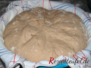 Der Teig ist nochmals gegangen
