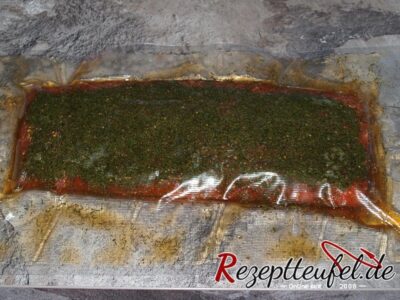 Lachs nach 24 Stunden im Kühlschrank