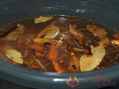 Alle Zutaten im Slow Cooker