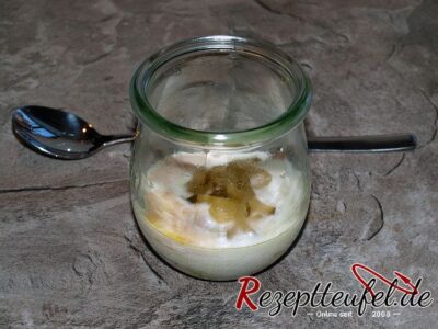 Ei im Weckglas (Tulpenform) mit Speck