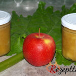 Karamellisiertes Apfel-Rhabarber-Kompott (eingemacht)