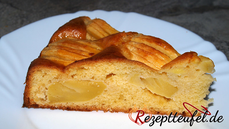 Versunkener Apfelkuchen (Schwäbischer Apfelkuchen)