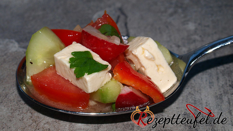 Bauernsalat mit Hirtenkäse