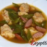 Bohnen mit Brotspotzen