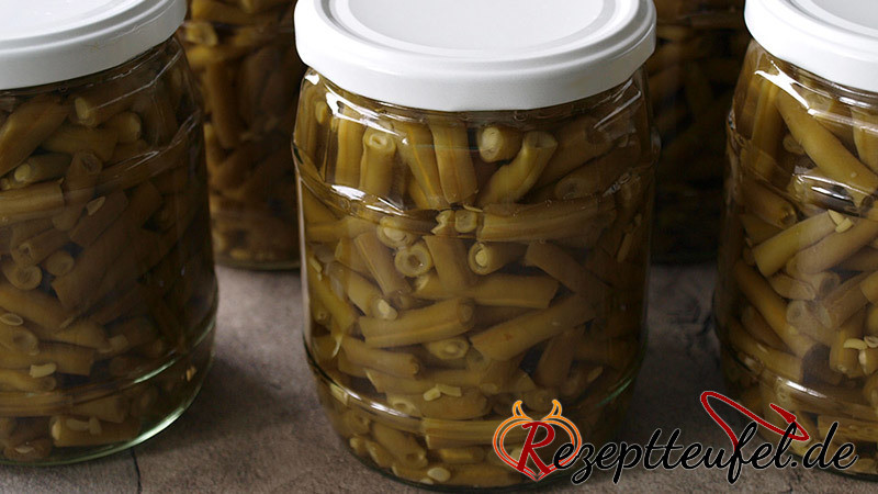 Eingemachter Bohnensalat