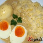 Eier in Senfsoße
