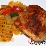 Pollo fino auf buntem Ofengemüse