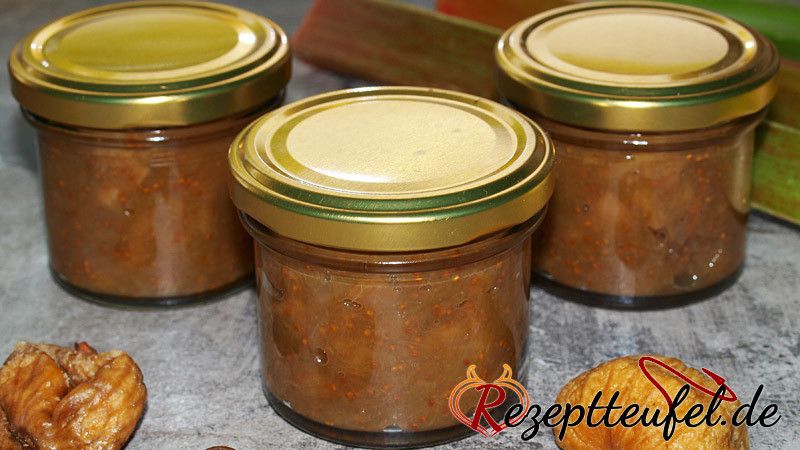 Rhabarber-Feigen Chutney (eingemacht)