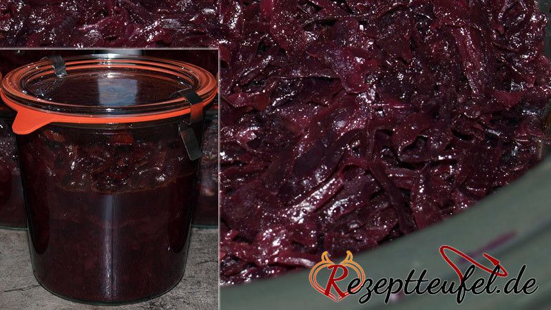 Rotkohl aus dem Slow Cooker (auch eingekocht)