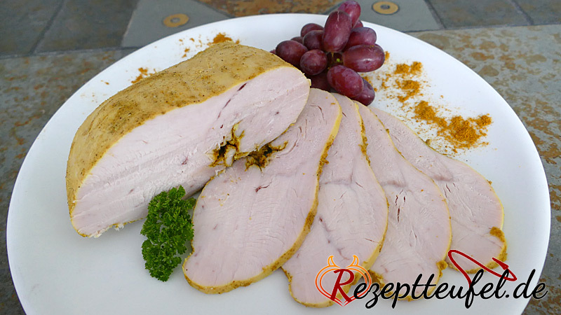 Putenbrustkochschinken mit Curry